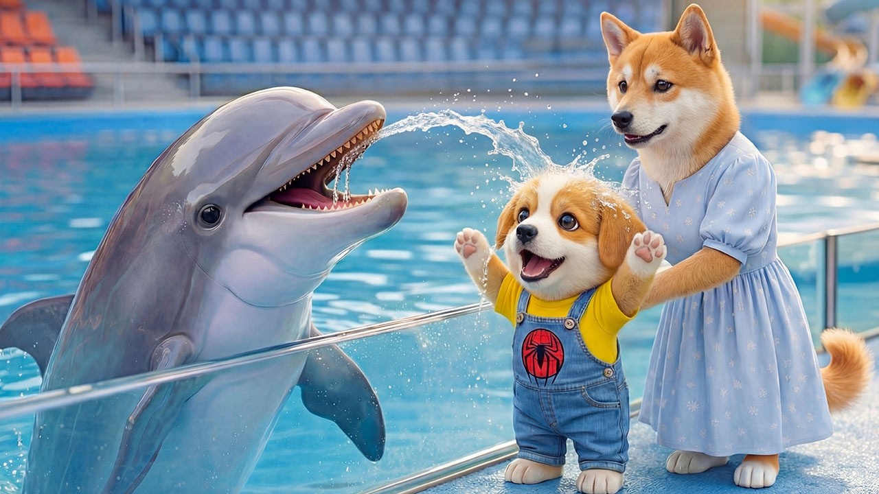 Baby Puppy Dreams of a Water Park 💦🐶… Mom Turns His Wish into the Happiest Day Ever 💞🌈