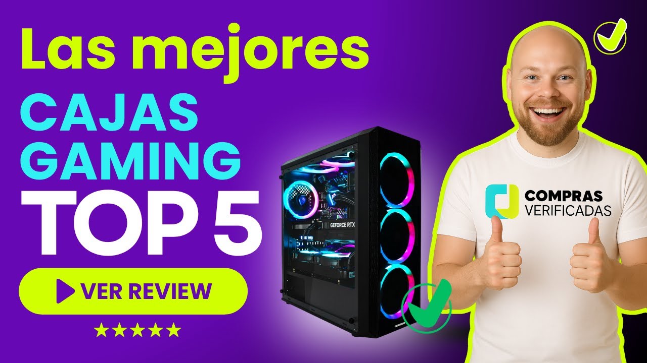 Las 5 Mejores CAJAS GAMING BARATAS 2025 AMAZON | 🕹️ PC Fresco con Cables Ocultos y Luces RGB 🕹️