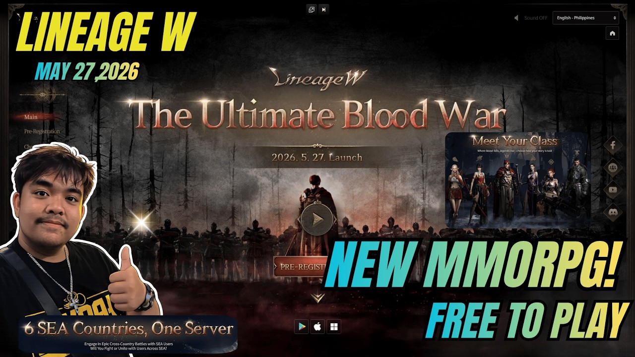 Lineage W | New MMORPG , Free To Play ( Tagalog )