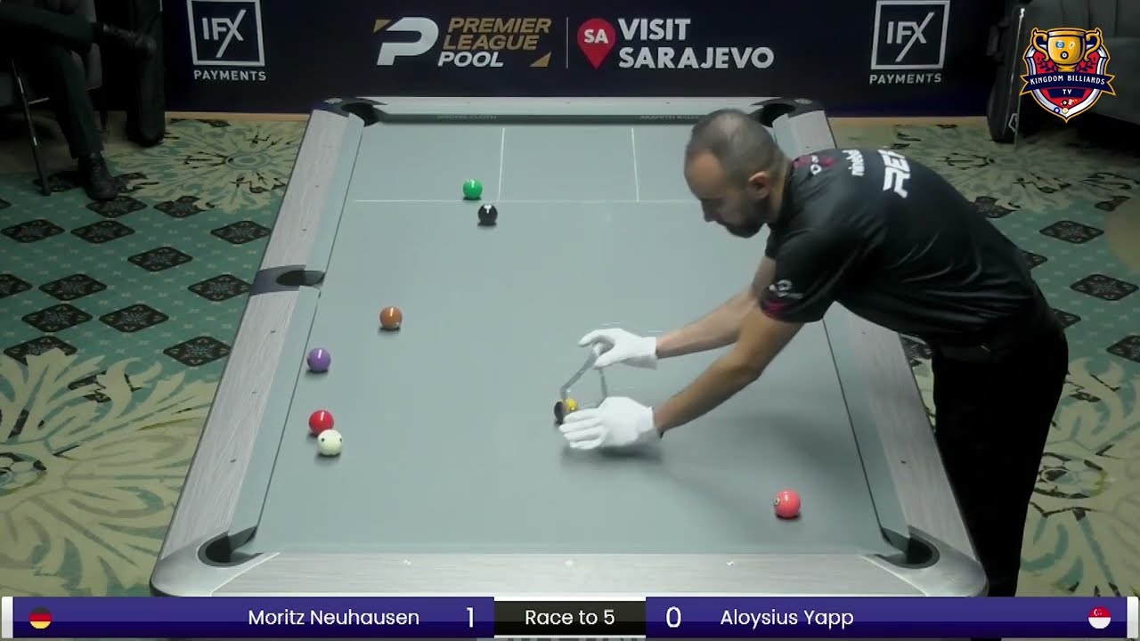 Aloysius Yapp vs Moritz Neuhausen | Mar 24 | Premier League Pool #kingdombilliardstv #9ballpool