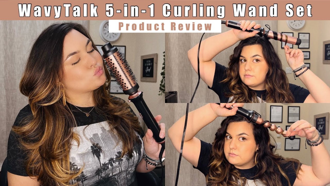 WavyTalk 5-in-1 Curling Wand Set - Product Review!