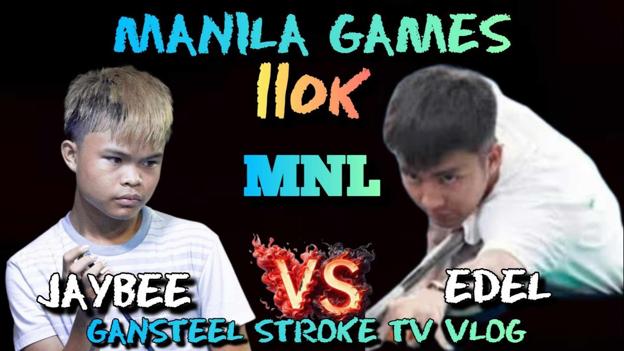 JAYBEE SUCAL VS. EDEL MANILA 10 BALLS PAREHAS 110K