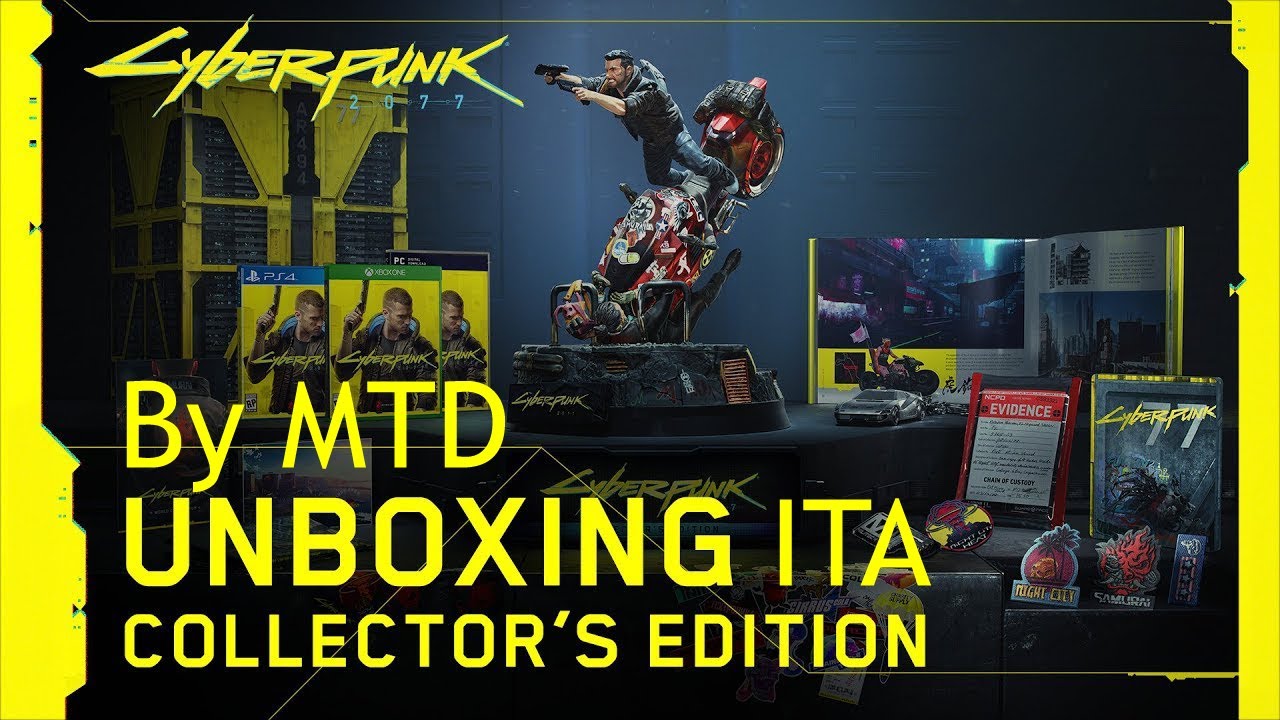 CYBERPUNK 2077 Collector's Edition - PS4 Unboxing ITA By ManuTheDeath