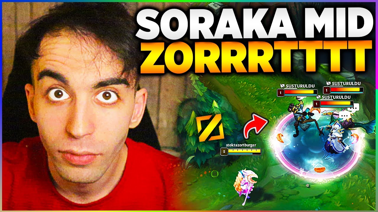 RASHER SORAKA MİD YAPIYOR VE KARŞISI &Ccedil;ILDIRIYOR!! FULL AP ERİTİCİ SORAKA MİD | Rasher