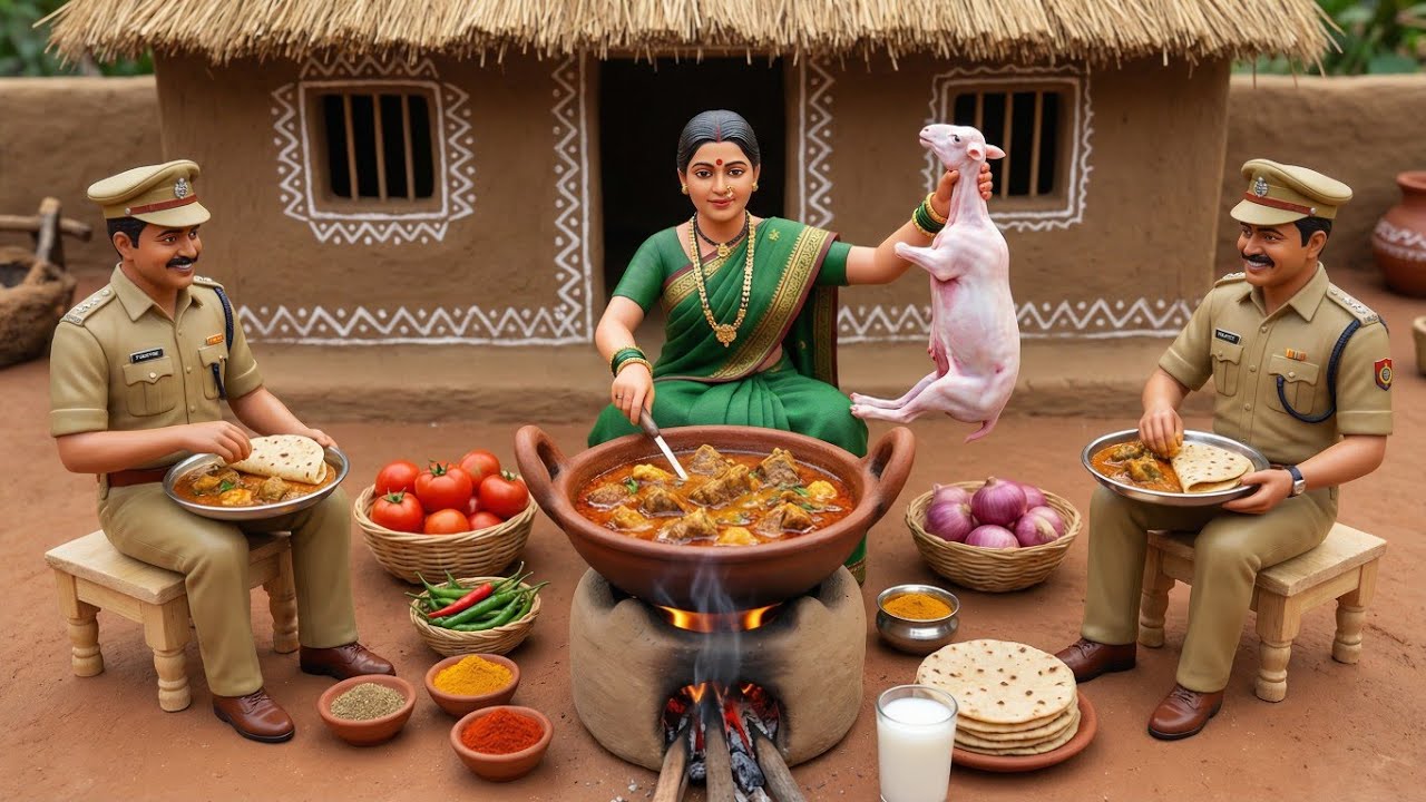 Miniature Women Cooking Whole Sheep🐑 Recipe ASMR | Indian Village Tiny Kitchen Story #cooking 