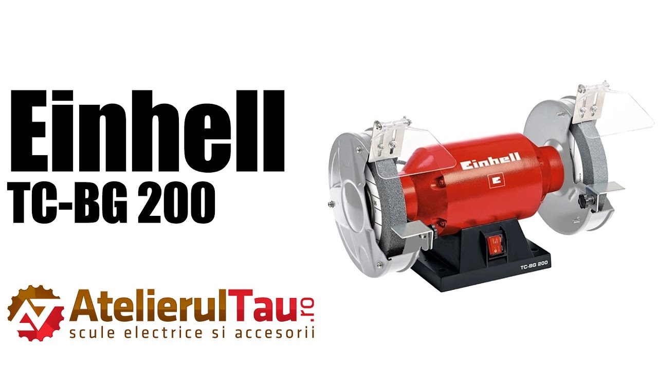 Einhell TC-BG 200 - Polizor de banc, 400 W, 200 mm - Prezentare&Test in sarcina