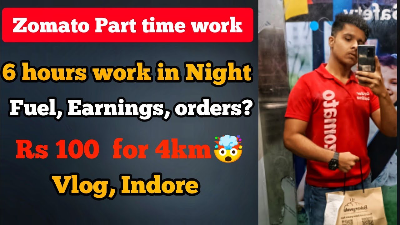 Zomato delivery boy Part time work as a student |  Indore Vlog | Earnings??