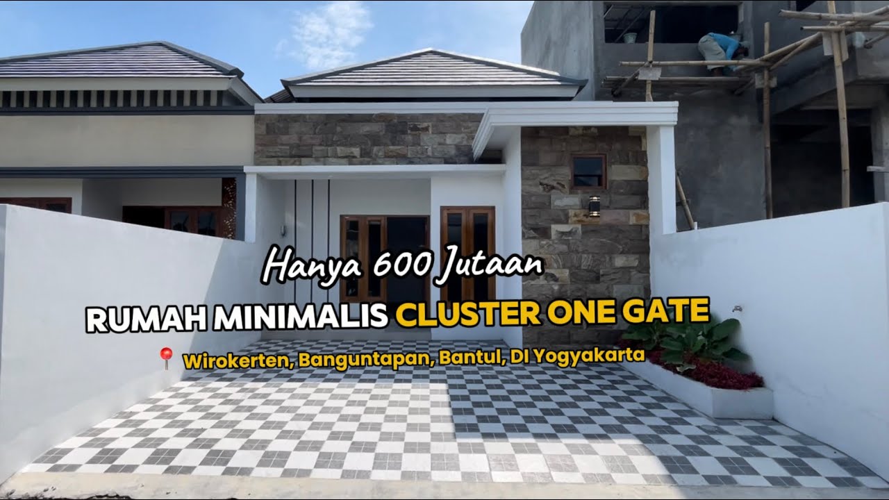 Rumah Dijual Banguntapan dalam Cluster One Gate Hanya 600 Jutaan di Jogja Selatan