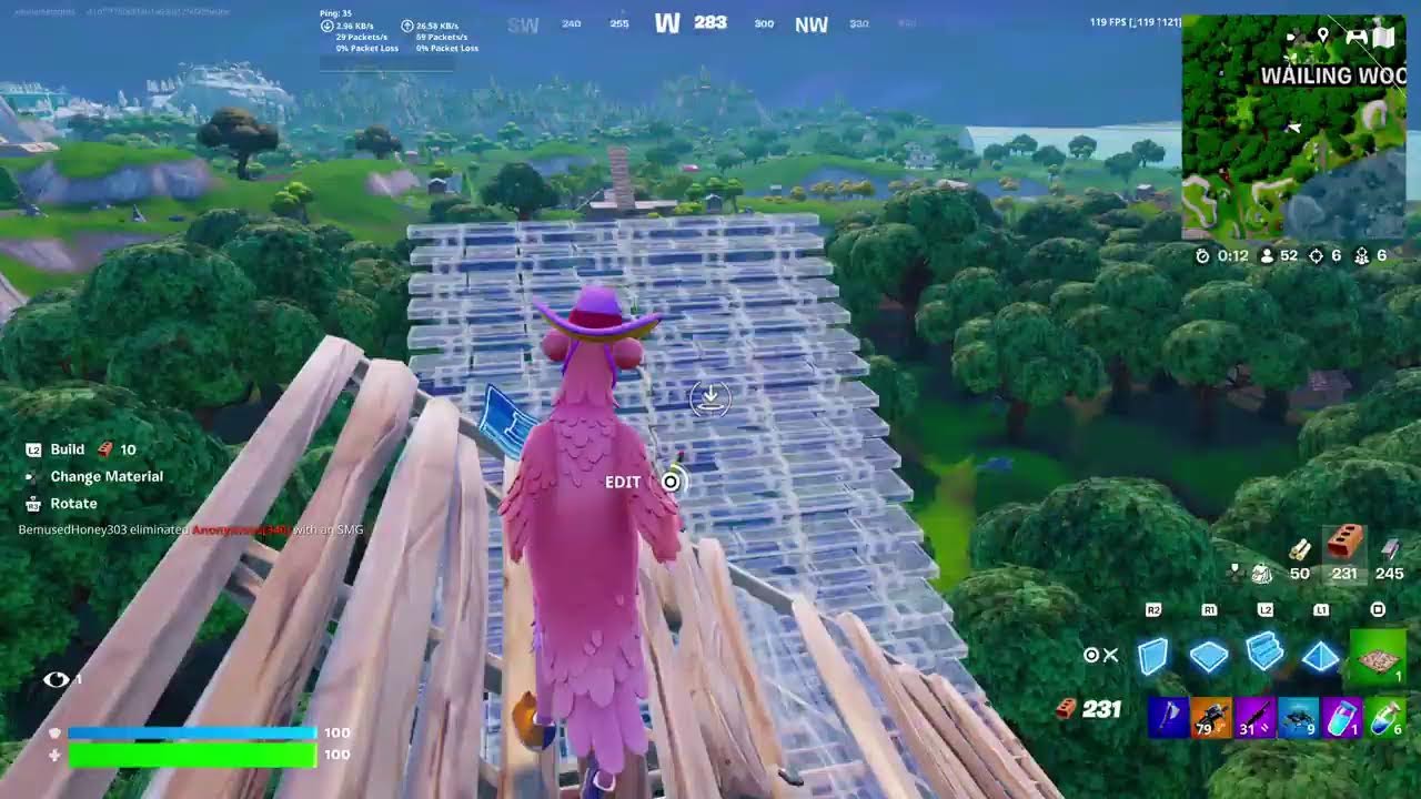 Fortnite og solo squads dropping 30 bombs