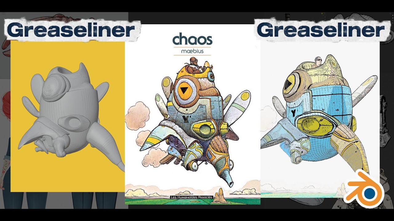 How to generate amazing outlines with this Blender addon - Moebius tribute Part II