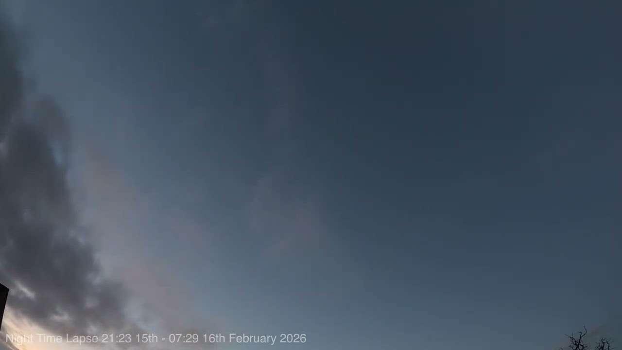 Night Time Lapse 15/16th February 2026