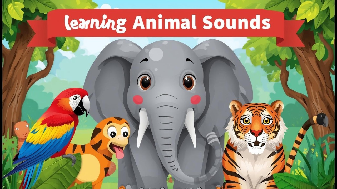 Animal Sounds for Kids 🐔🦃 | Lion, Sheep & Farm Animals | Fun Learning Video