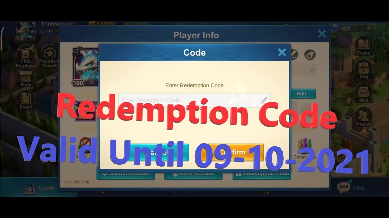 Idle Legend | Redeem Code | Redemption Code | Valid Until 09-10-2021 | Trinh Nguyen