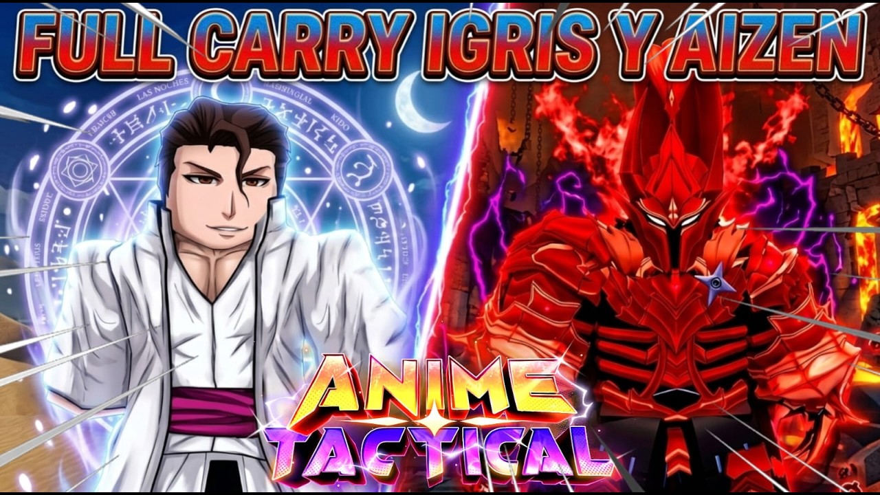 FARMEANDO IGRIS Y AIZEN  CON SUBS ANIME TACTICAL ROBLOX #roblox