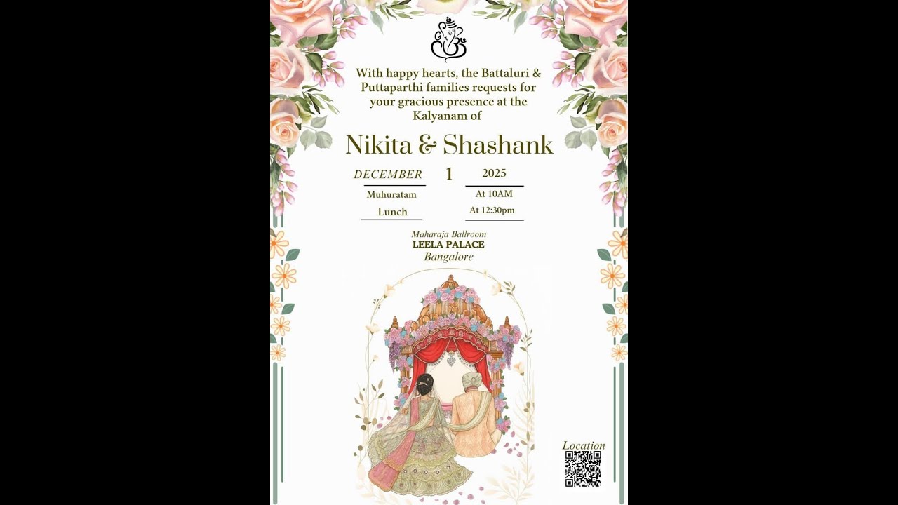 Muhurtham ll Nikita and Shashank ll Dec 1 2025 9 :00 am onwards ll