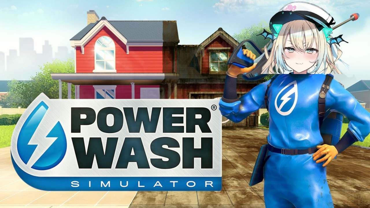 【PowerWash Simulator】ラブ&ピース♡深夜のチル清掃【Vtuber】