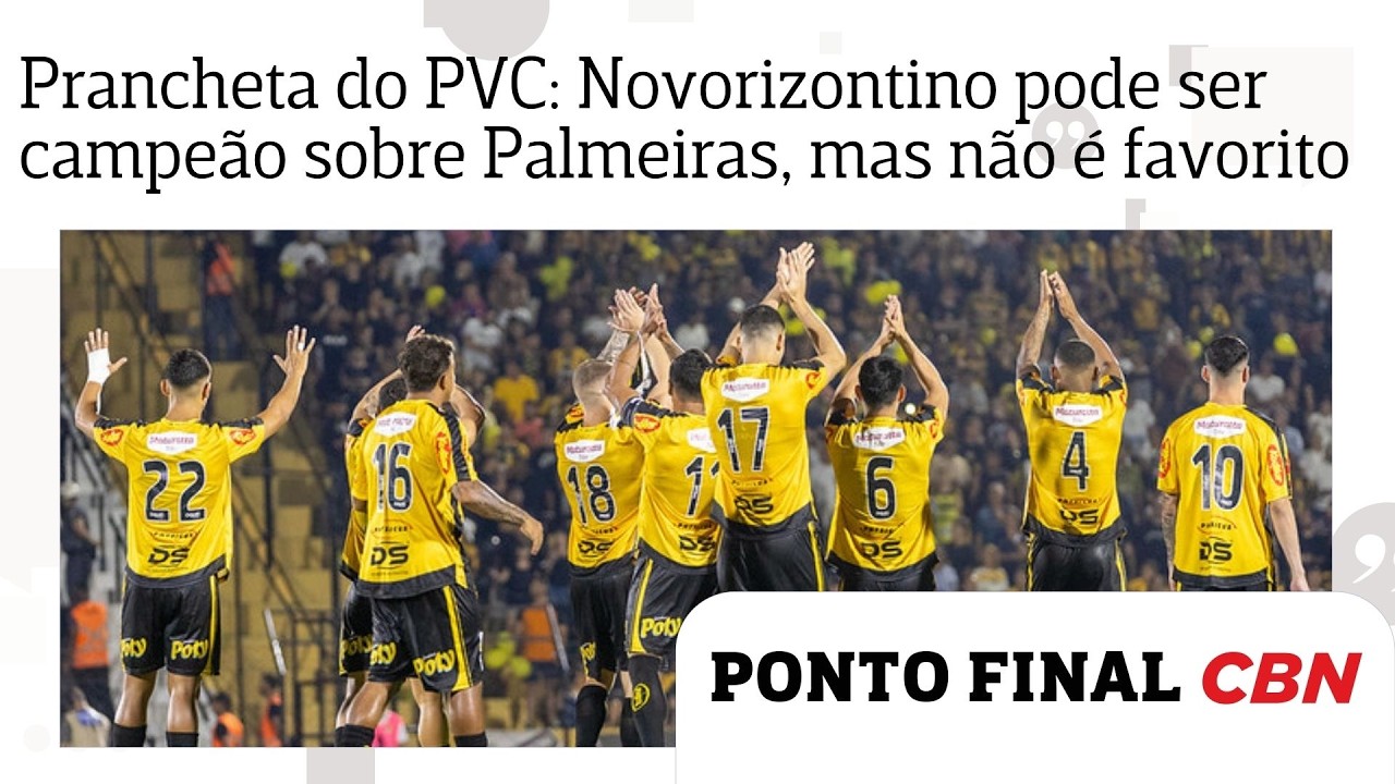 Prancheta do PVC: Novorizontino não é favorito, mas pode ser campeão sobre o Palmeiras