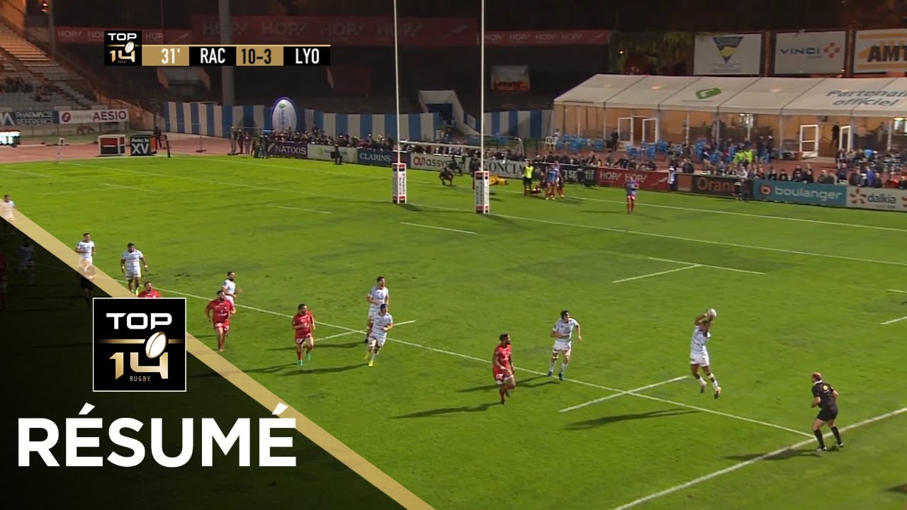 TOP 14 - Résumé  Racing 92-Lyon: 17-20 - J6 - Saison 2017/2018