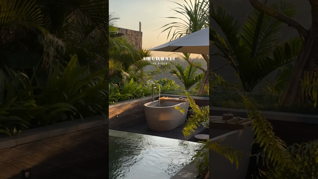 The Ridge, Ubud Bali are beautiful villas with private pool. #travel #bali #ubud #shorts #luxury