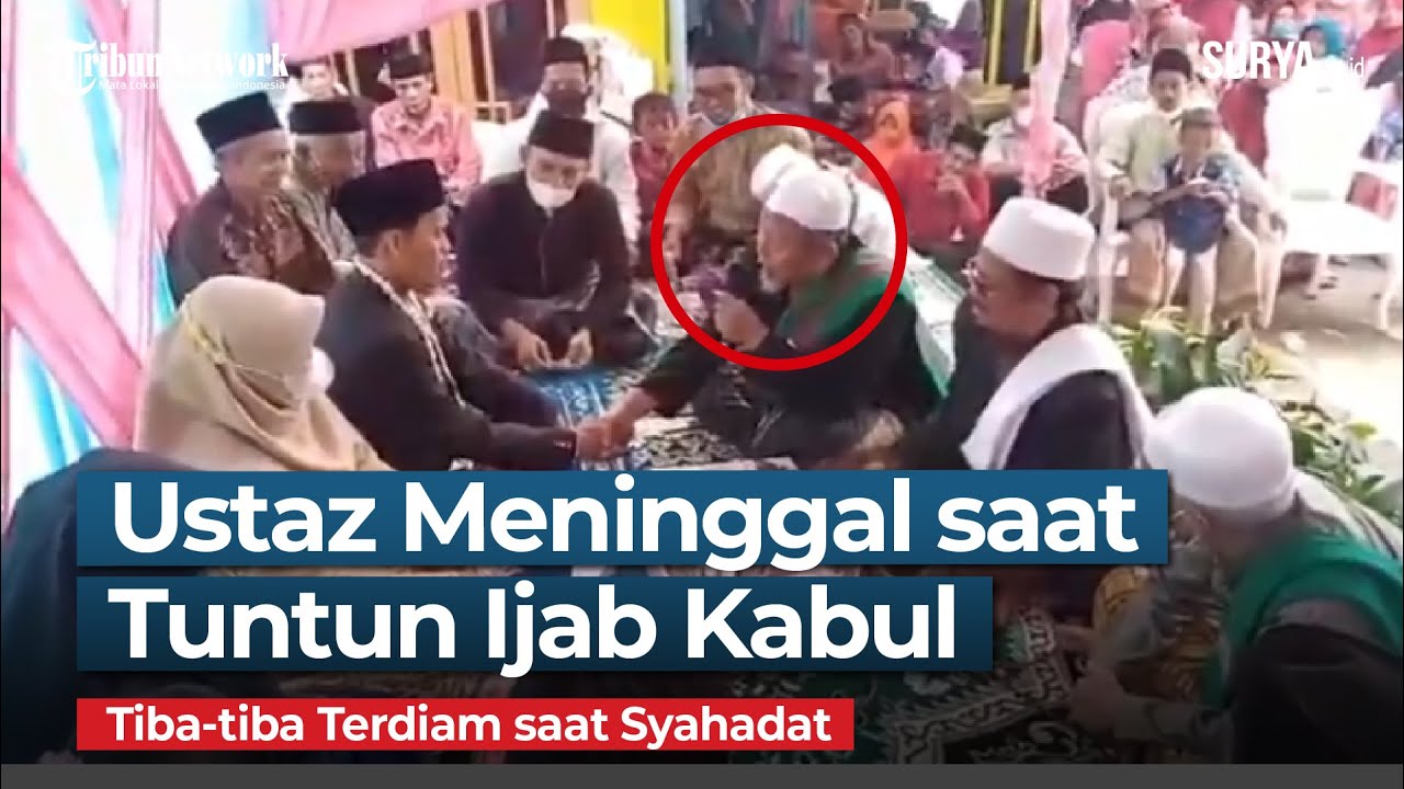 DETIK-DETIK Ustaz di Lebak Meninggal saat Tuntun Ijab Kabul, Tiba-tiba Terdiam saat Syahadat