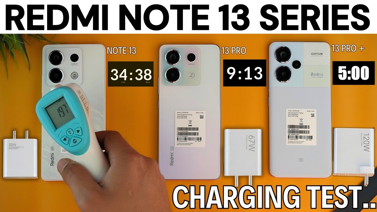 REDMI NOTE 13 SERIES CHARGING TEST || 0%-100% Non-stop #redminote13series