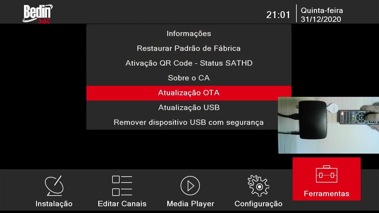 Bedin Sat BS9900s _ Atualização versão NOVA PARABOLICA porta USB _ Pen Drive