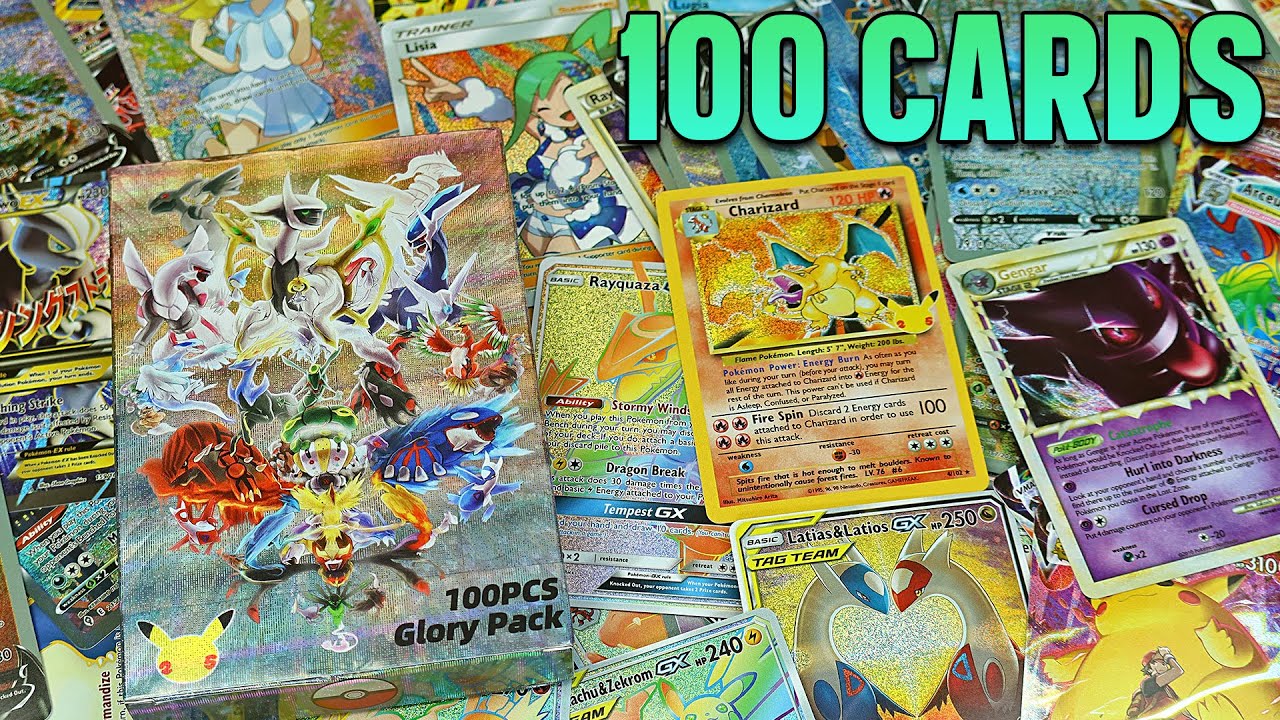 100pcs Pokemon Cards Glory Pack from Aliexpress