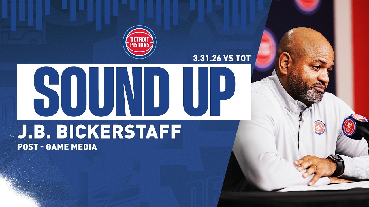 Post-Game Press Conference: J.B. Bickerstaff | Pistons vs. Raptors&nbsp;| 03.31.26