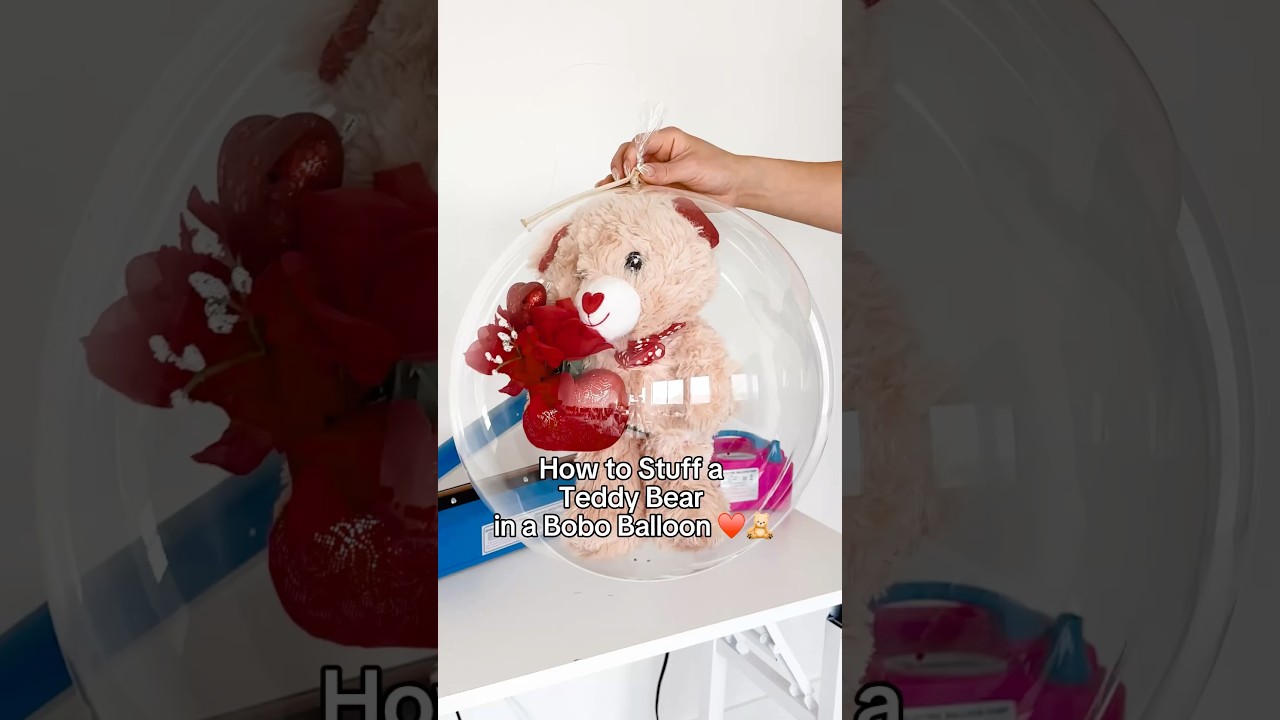 How to Stuff a Teddy Bear in a Bobo Balloon | Balloon Decoration Tutorial 🎈