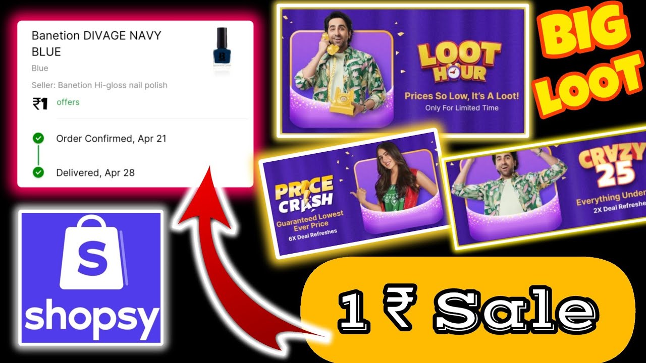 Shopsy Grand Mela Sale Loot offer|| Jhapat deals 🤩 1₹ Loot || Free shipping ||#viral#trending#shopsy