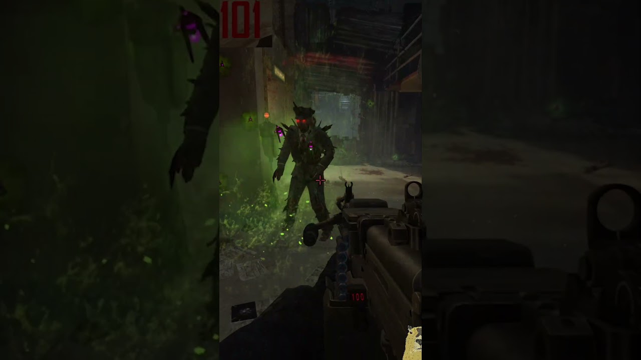 Modded Acid Gat VS A Zombie On Round 101! #zombies #callofduty #bo2  #gaming #cod #zombie