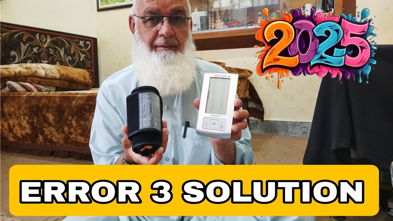 Blood Pressue Monitor ERROR 3 Genuine Solution