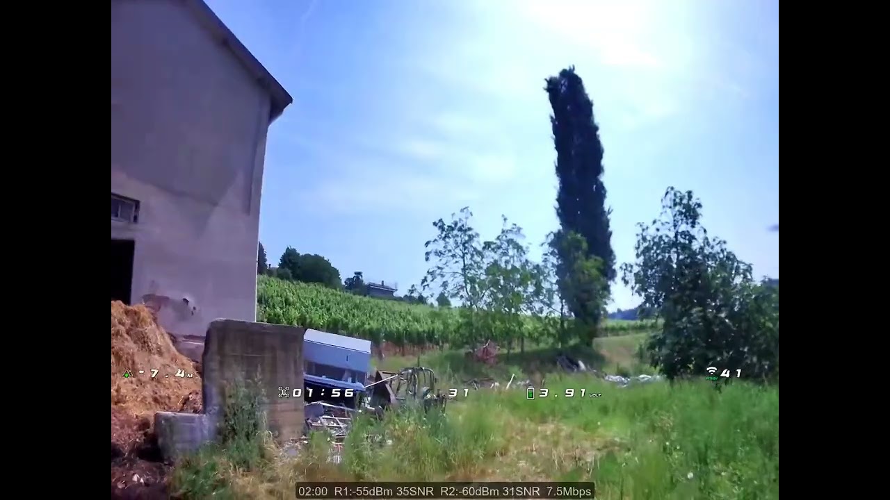 #openipc #runcam RUBYFPV 11.8 penetration test 250m + distance