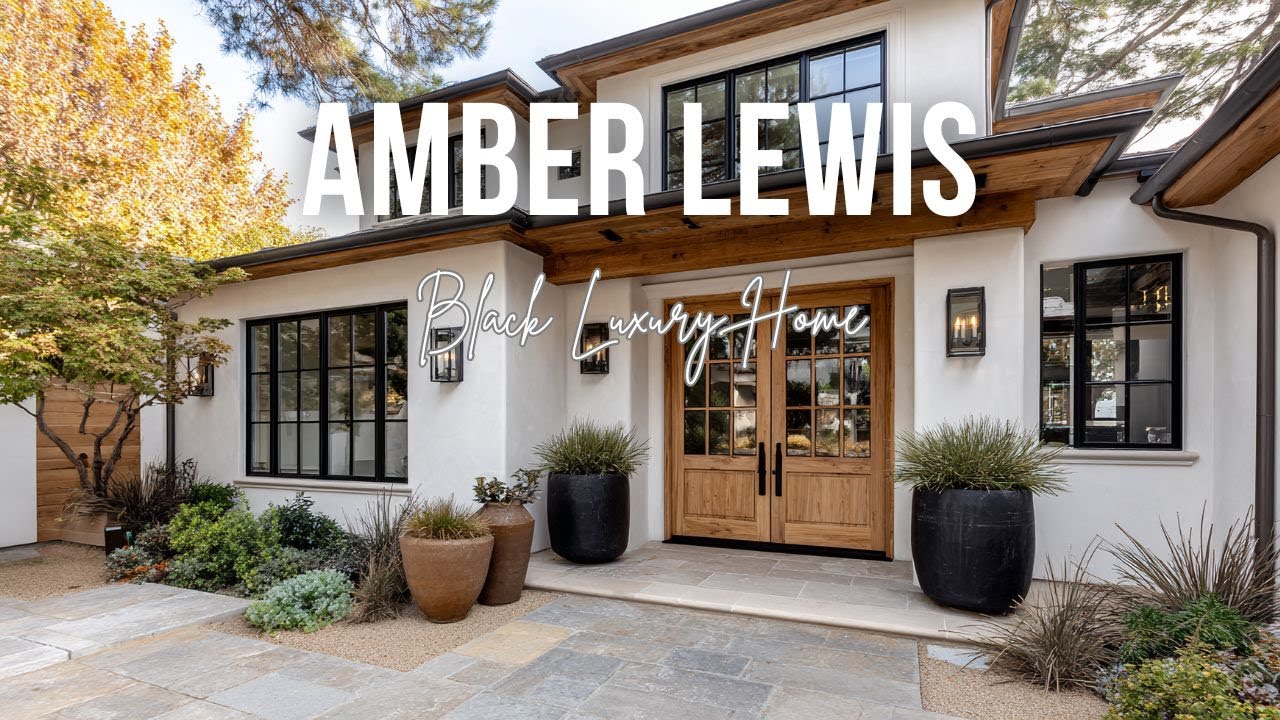 Amber Lewis Inspired Black Luxury Home with Moody Tones and Relaxed Sophistication
