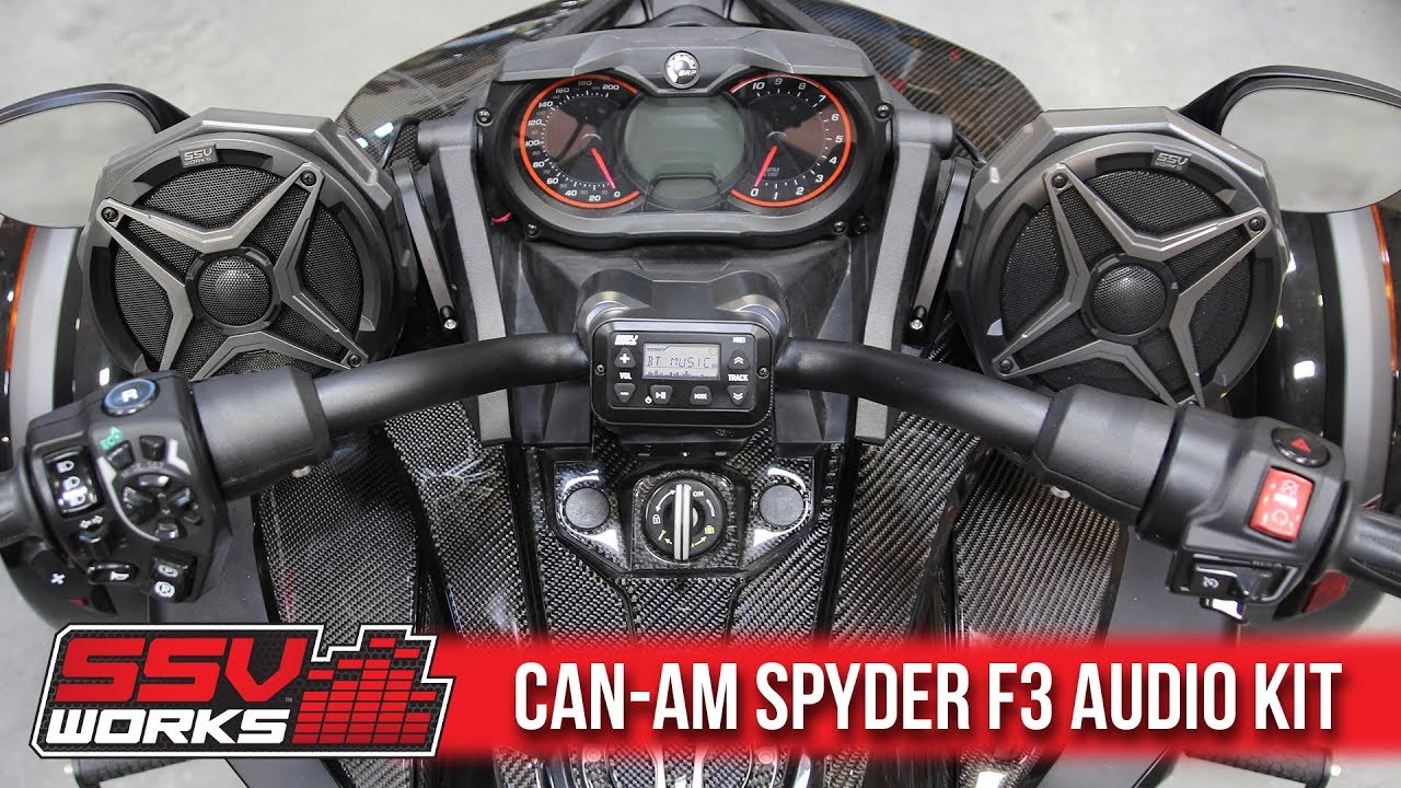 SSV Works Can-Am Spyder F3 2-Speaker Audio Kit