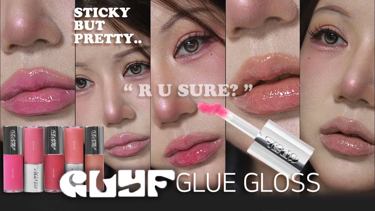 [ENG]끈적한데 예쁘다고?확실함⁉️글맆GLYF 글루글로스 glue gloss tint review k-beauty