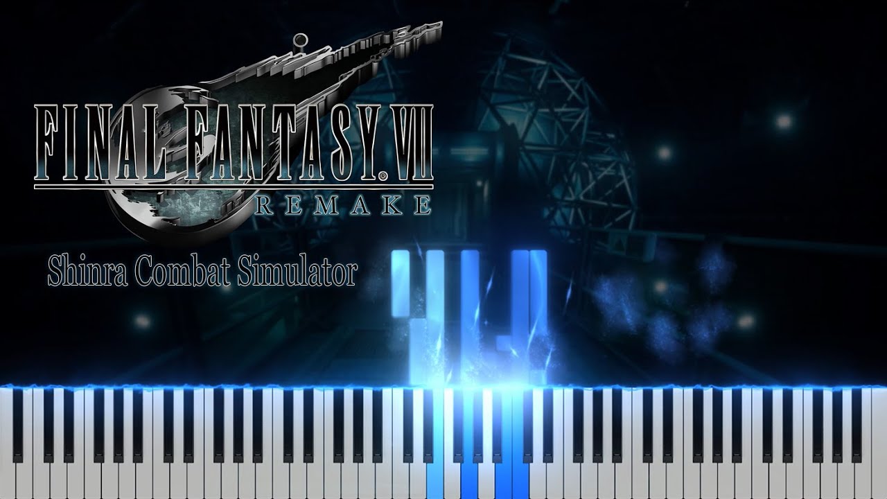 Shinra Combat Simulator Piano Synthesia (from Final Fantasy VII Remake)