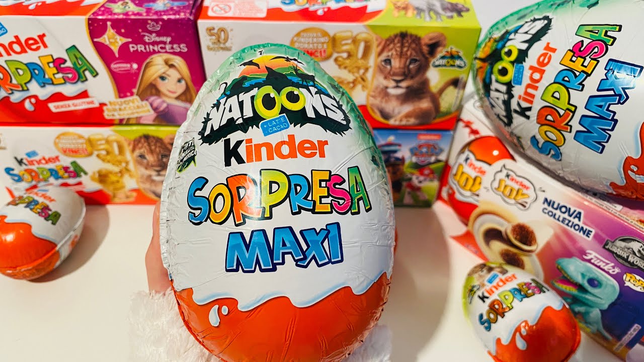 Natoons Maxi Compilation Kinder Surprise ASMR Unboxing 