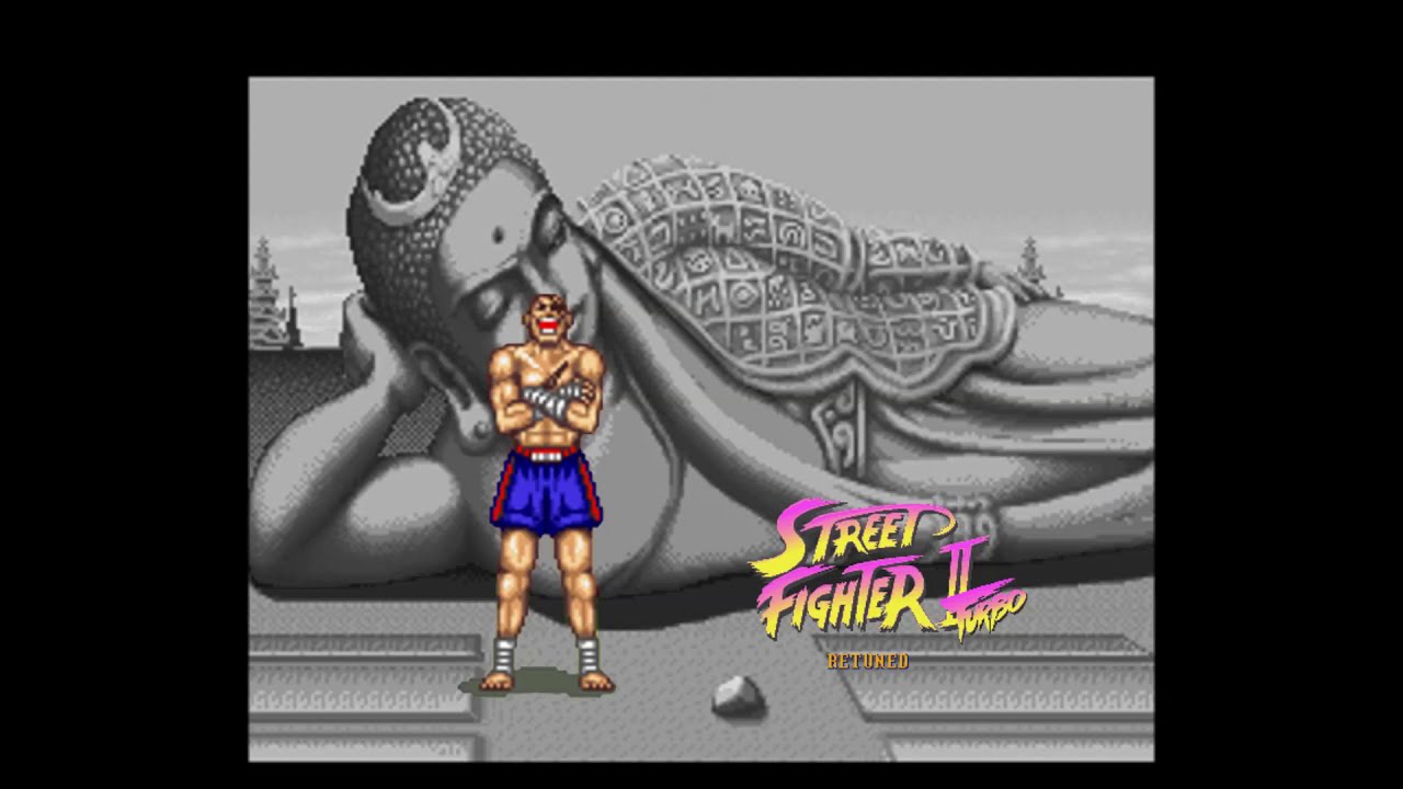 Street Fighter II for SNES - Sagat's theme repitched to arcade (CPS-1) and critical