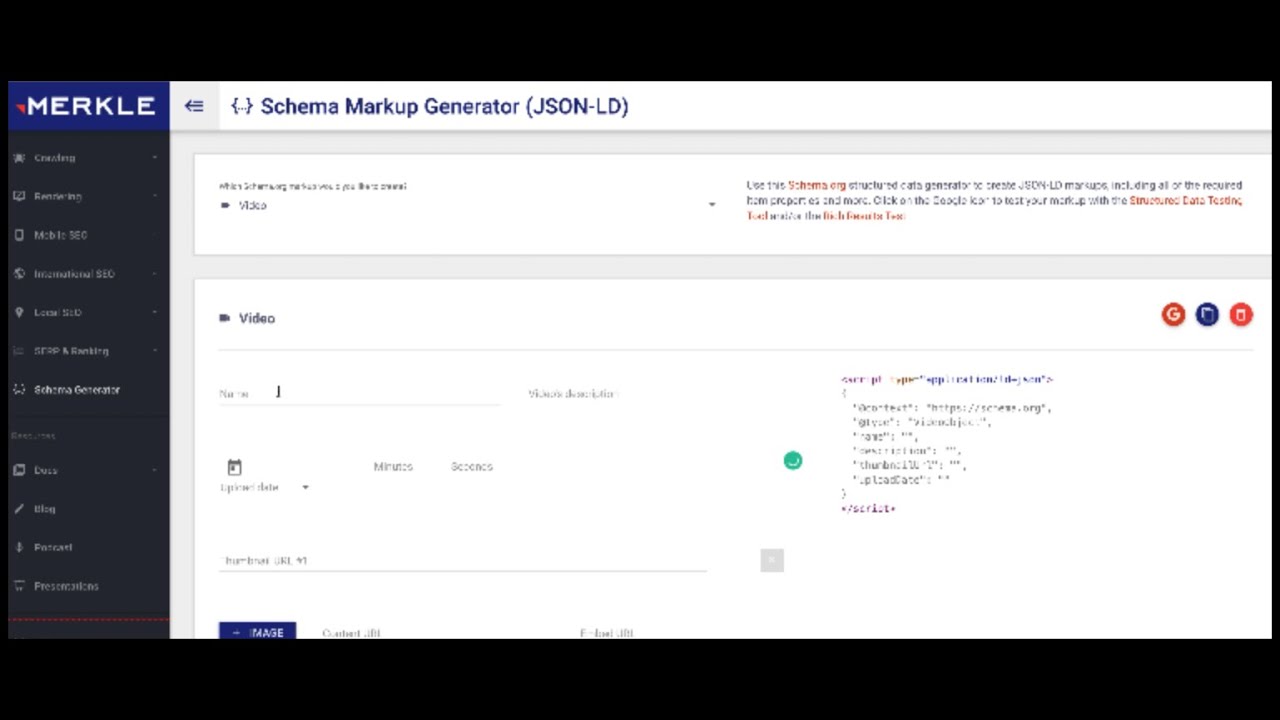 How to Generate Video Schema using Schema Merkle Tool