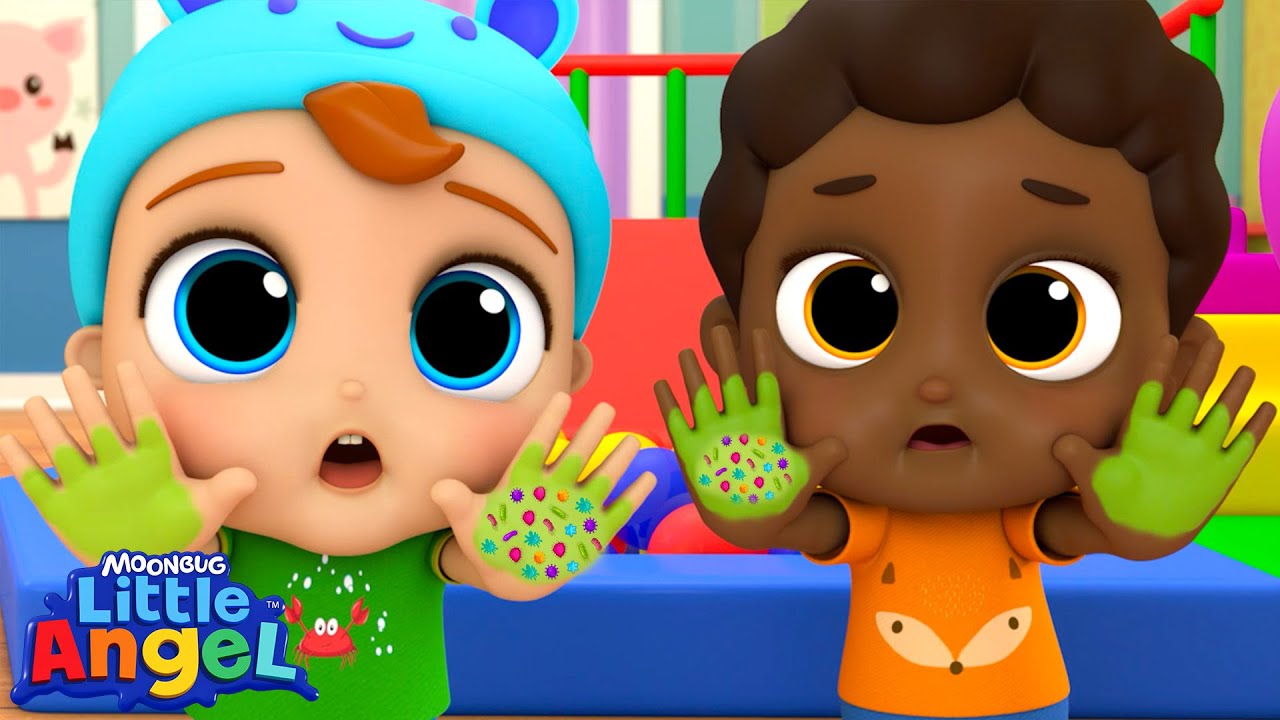 Bye Bye Germs! 🫧 Wash Your Hands Song | Little Angel Kids Songs & Nursery Rhymes