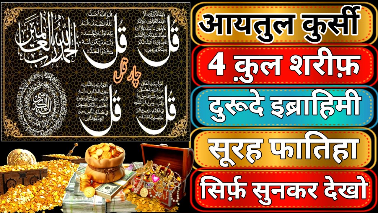 Morning Wazifa After FAJAR Prayers | 4 Qul | Verse of the Chair | Surah Baqarah | Darood Tanjena