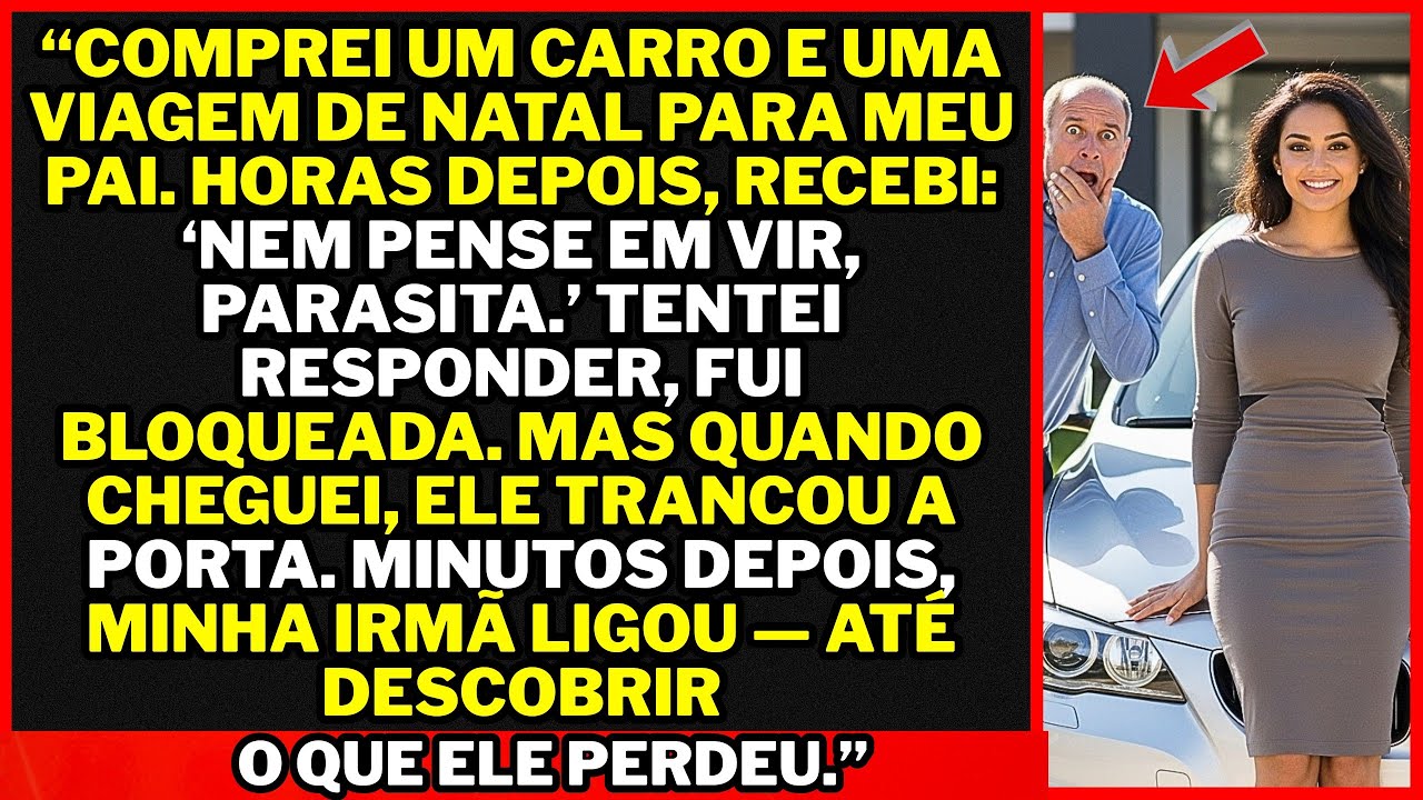 “Comprei um carro e uma viagem de Natal para meu pai — mas quando cheguei em sua casa, descobri tudo