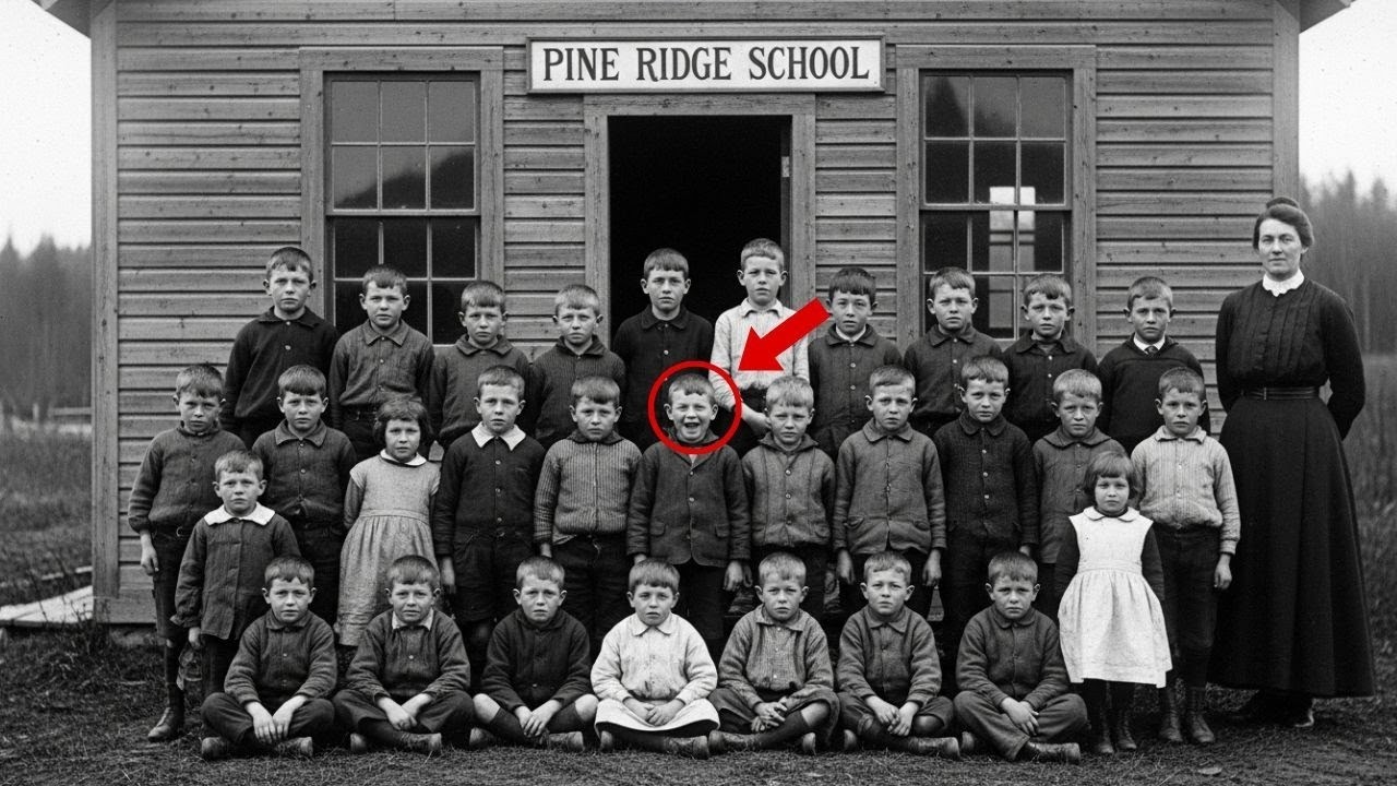 Boy Laughs in 1903 School Photo. When Experts Zoom Into His Eyes, They Freeze in Shock