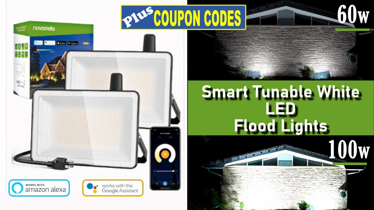 New Smart Tunable White Floodlights | 60w vs 100w Which One Is Best?