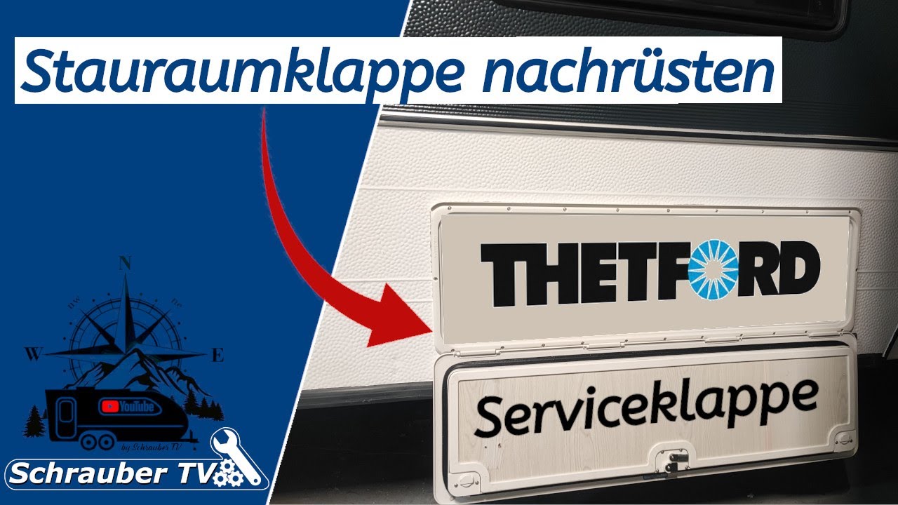 Serviceklappe / Stauraumklappe nachrüsten / Wohnwagen Projekt #4