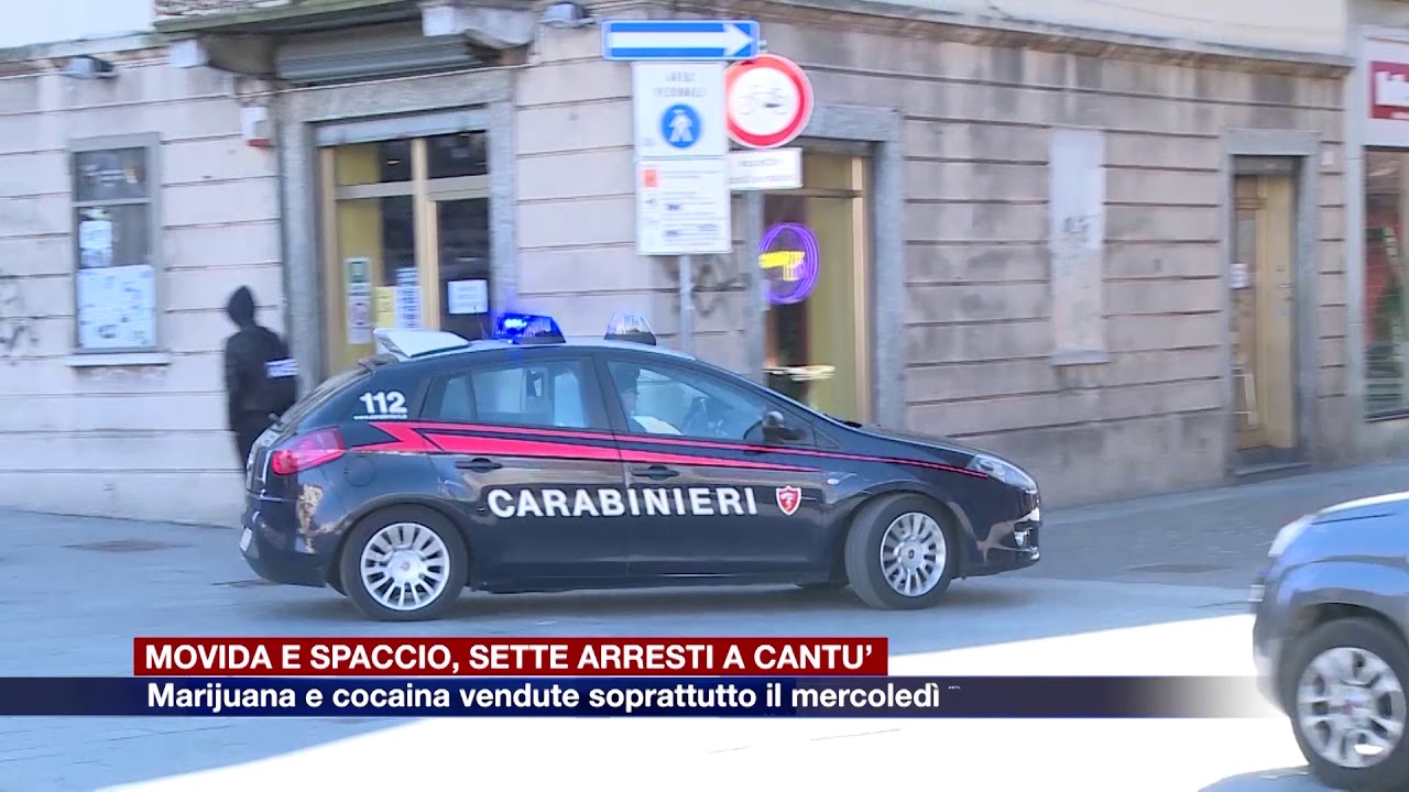 Etg - Spaccio nelle zone della movida a Cant&ugrave;, operazione dei carabinieri: sette arresti