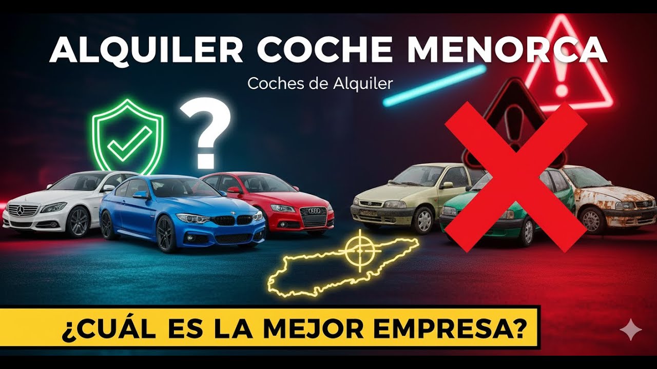 Alquiler de coche en Menorca: 🚗 la verdad sobre las mejores empresas