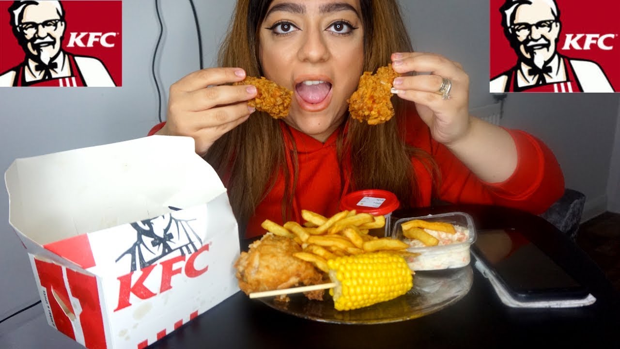KFC MUKBANG | FRIED CHICKEN | HOT WINGS | FRIES AND MORE