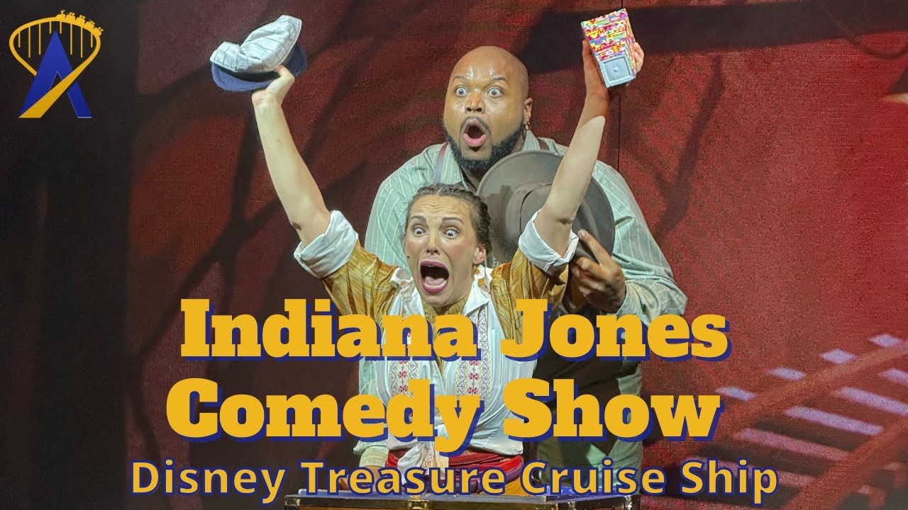 Full Indiana Jones Comedy Adventure Show on the Disney Treasure